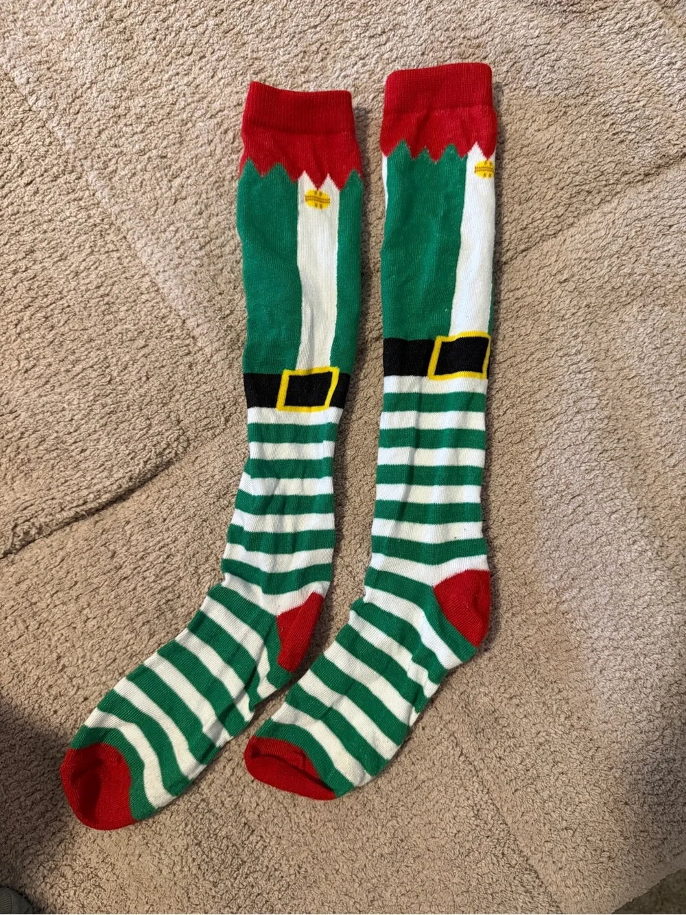 Holiday Elf Knee-High Socks